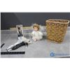 Image 1 : Collectible Dolls in Wicker Basket