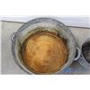 Image 2 : **29" Galvanized Round Tub; 12.5" Galvanized Tub & Galvanized Pail w/Handle
