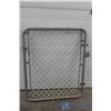 Image 2 : **Chain Link Gate w/Mounts - 40" High x 34" Wide