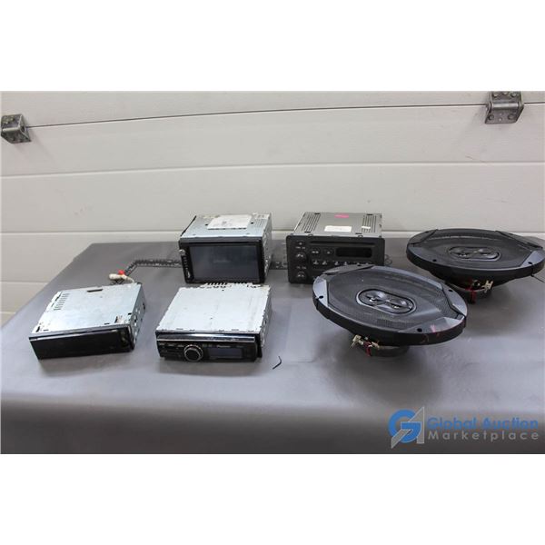 Assorted Car Stereos & Pair of JBL 6x9" Speakers