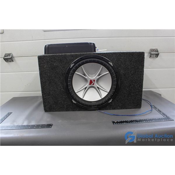 Pioneer Amp w/ 12" Kicker Sub in Box