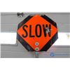 Image 3 : STOP/SLOW Metal Sign on Pole