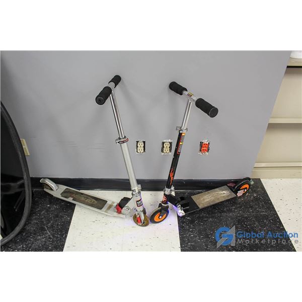 (2) Small Scooters - Mongoose w/Lights & Oxygen w/ Front Springs