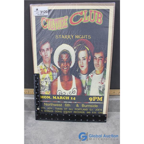 Culture Club Concert Poster