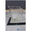 Image 1 : Vintage Clear Depression Glass Pitcher