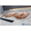 Image 2 : (2) Light Pink Glass Dishes