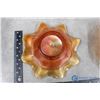 Image 4 : Iridescent Peach Glass Candy Dishes