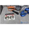 Image 2 : Misc Items - Tie Down Straps, Trouble Light, & Related