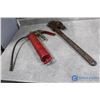 Image 1 : Grease Gun & Pipe Wrench