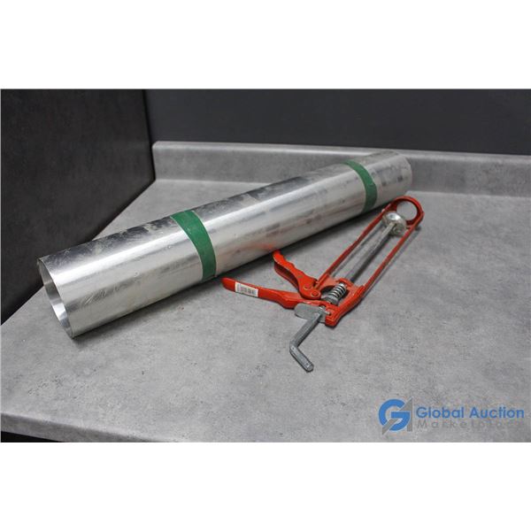 Roll of Aluminium & (1) Caulking Gun