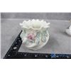Image 2 : Belleek Vase & 2 "Big Ear" Mckinnin Mini Pitchers