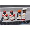Image 1 : (4) Decorative Salt & Pepper Shakers