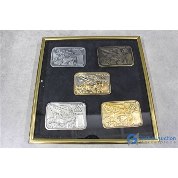 Ltd. Edition/Numbered Highvale Mines Framed Belt Buckle Collection