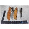 Image 1 : (2) Hunting Knives w/Leather Sheaths