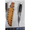 Image 3 : (2) Hunting Knives w/Leather Sheaths