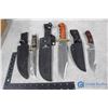 Image 1 : (2) Hunting Knives & (1) Skinning Knife (All w/Sheaths)