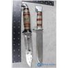 Image 8 : (2) Resin Handled Hunting Knives w/Sheaths