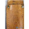 Image 2 : German Made Knife w/Sheath - Bone-Style Handle