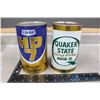 Image 1 : Quaker State & Co-op HD 7 Motor Oil Cans