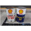 Image 1 : Shell Premium Aeroshell W-100 & Rimula CT Oil Cans