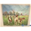 Image 1 : **Large Canvas Fox Hunt Painting - Unframed