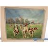 Image 2 : **Large Canvas Fox Hunt Painting - Unframed