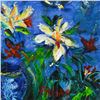 Image 2 : Elliot Fallas, "Daisies" Original Oil Painting on Canvas, Hand Signed with Lette