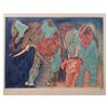 Image 1 : Edwin Salomon, "Happy Family" Hand Signed Limited Edition Serigraph with Letter