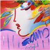 Image 2 : Peter Max, "Blushing Beauty" Framed One-Of-A-Kind Acrylic Mixed Media (34.5" x 4