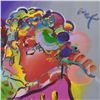 Image 2 : Peter Max, "Zero in Love" Framed One-Of-A-Kind Acrylic Mixed Media (47" x 35"),