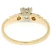 Image 4 : Antique 14K Two Tone Gold 0.54 ctw European Cut Diamond Solitaire Engagement Rin