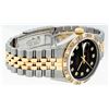 Image 4 : Rolex Mens 2 Tone Black Pyramid Diamond 36MM Oyster Perpetual Datejust Wristwatc