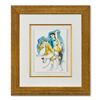 Image 1 : Yuroz, Framed Original Mixed Media Watercolor Painting, Hand Signed with Letter