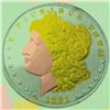 Image 2 : Steve Kaufman (1960-2010), "1881 Coin" Hand Painted Limited Edition Silkscreen o