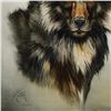 Image 2 : Martin Katon, "Sirius Black Wolf" Original Oil Painting on Canvas, Hand Signed w