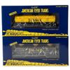 Image 1 : American Flyer 6-44002, 6-44003 Deep Rock 3 Dome Tank Car Set for Golden Gate American Flyer Club
