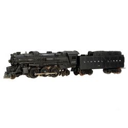 Lionel 2037 2-6-4 Locomotive, 6026W Tender - rust