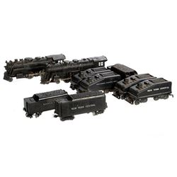 O Gauge Marx Die Cast 333, 666 and (6) tenders without locomotives