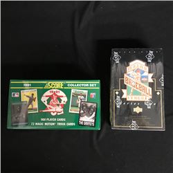 EARLY 1990s BASEBALL CARD BOXES LOT