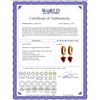 Image 2 : Genuine 3.65 ctw Ruby Earrings 14KT Yellow Gold - REF-67R9P