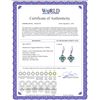 Image 2 : Genuine 1.10 ctw Emerald Earrings 14KT White Gold - REF-41A4K