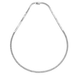 Natural 0.47 CTW Diamond Necklace 14K White Gold - REF-127M8F