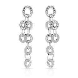 Natural 1.02 CTW Diamond Earrings 14K White Gold - REF-184R5K