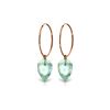 Genuine 22.5 ctw Blue Topaz Earrings 14KT Rose Gold - REF-54X9M