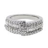 Image 1 : Natural 1.26 CTW Diamond & Baguette Ring 14K White Gold - REF-185M4F