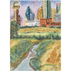 PERRY BROOKS NICHOLS, Texas Art, oil