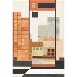 COREEN MARY SPELLMAN, Early Texas collage, 1959