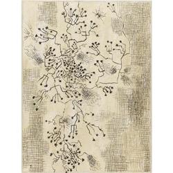 WARD LOCKWOOD, Early Texas charcoal & gouache