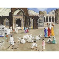 KELLY FEARING, Early Texas Art, w/c & goauche