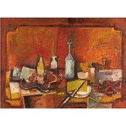 DAVID ADICKES, Early Texas Art, oil/linen